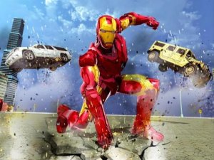 Flying Iron Hero Action Game Arcade Game