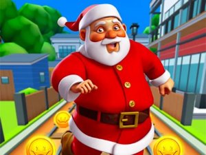 Santa City Run Surfers Online Arcade Game