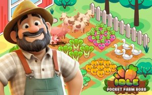 Idle Pocket Farm Boss: Idle Farming Tycoon Online Game - Simulation Game