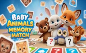 Animal Pairs Memory Puzzle