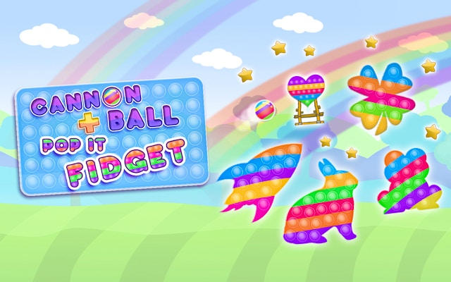 Cannon Ball & Pop It Fidget - Puzzle Arcade Game
