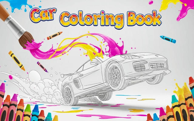 Car Coloring Book - Free Drawing & Painting Game