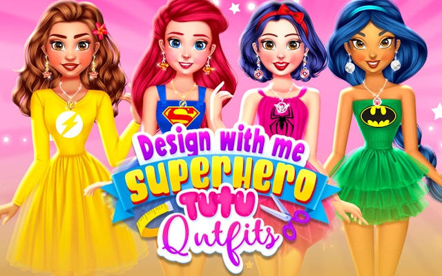 Design With Me SuperHero Tutu Outfits Dress Up Game