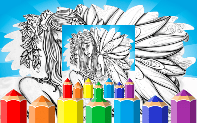 Fairy Coloring Book: Fantasy Art & Relaxation