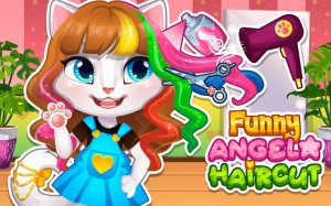 Funny Angela Haircut Salon Makeover Game Online Dress Up Game
