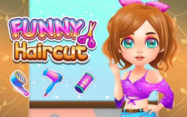 Funny Haircut Salon Makeover Game