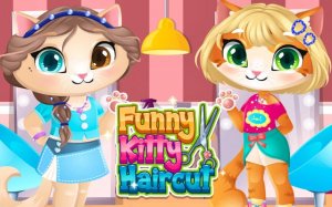 Funny Kitty Haircut Salon Online Pet Styling Game