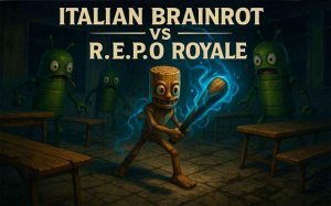 Italian Brainrot VS R.E.P.O Royale - Chaotic Precision Fighter Online Arcade Game