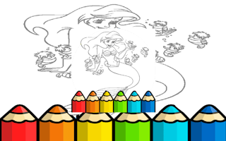 Kid Mermaids Coloring Game