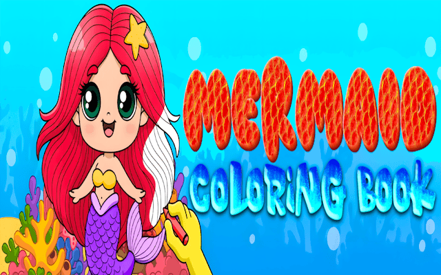 Mermaid Coloring Book: Underwater Art Game