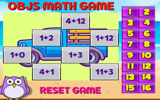 Objects Math Game: Puzzle Challenge