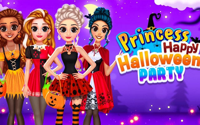 Rainbow Girls Halloween Salon: Princess Dress Up Game